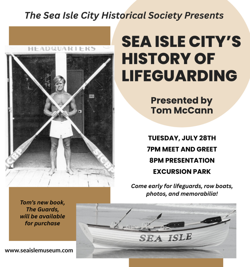 Sea Isle City Historical Society Museum Lifeguard Event July 2026